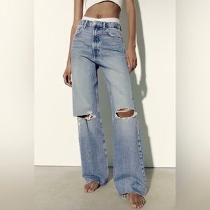 Zara ripped jeans